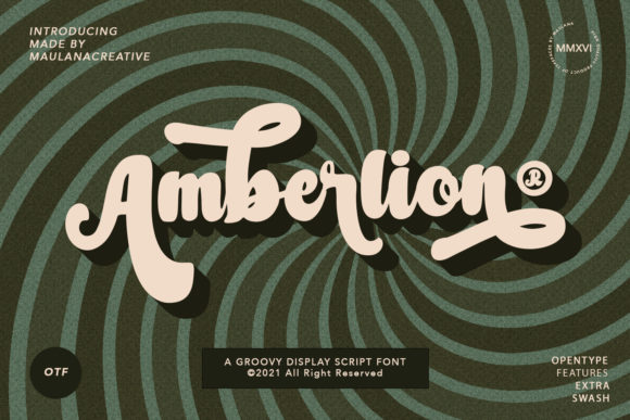 Amberlion Script: Infusing Retro Soul into Modern Design
