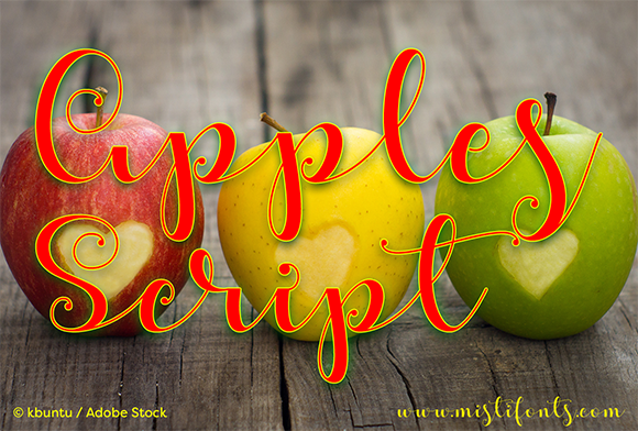 Apples Script: The Stylish Calligraphy Font for Modern Design