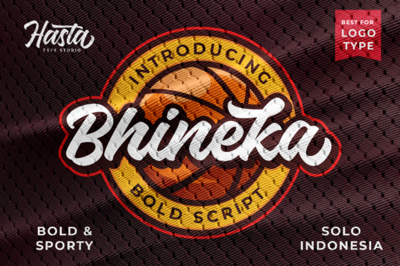 Bhineka Script: The Sporty, Bold Font for Dynamic Branding