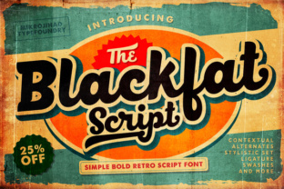 Blackfat Script: A Bold Retro Typeface for Striking Designs