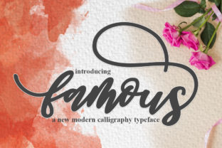 Famous Script: A Modern Calligraphy Font for Bold Branding