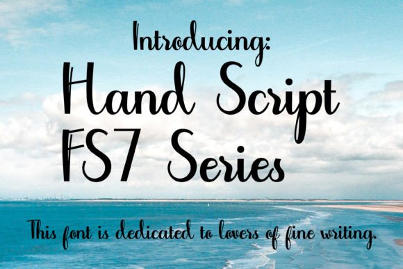 Hand Script - F7 Series: Authentic Handwriting for Modern Design