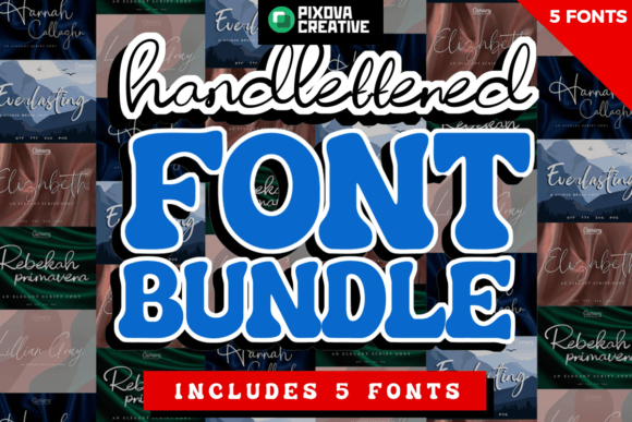 Handlettered Script Bundle: A Designer's Go-To for Authentic Projects
