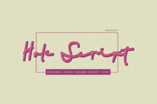 Hole Script: The Authentic Handwritten Font with Bold Character