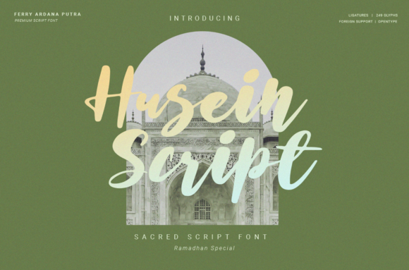 Husein Script: A Handwritten Font That Brings Designs to Life