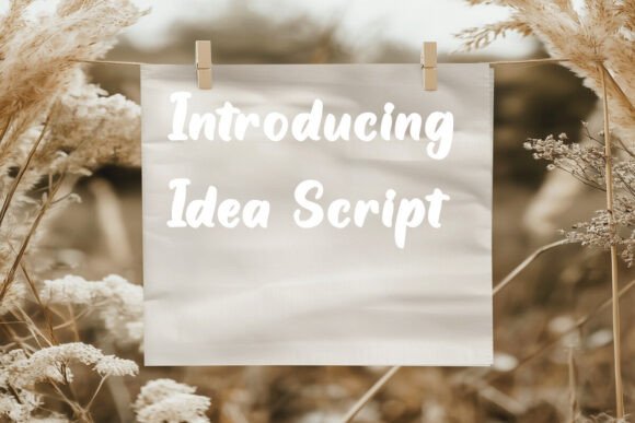 Idea Script: Your Go-To Typeface for Bold, Handcrafted Style