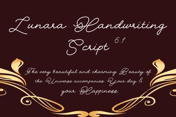 Lunara Handwriting Script 6.1: A Modern Typeface for Authentic Design