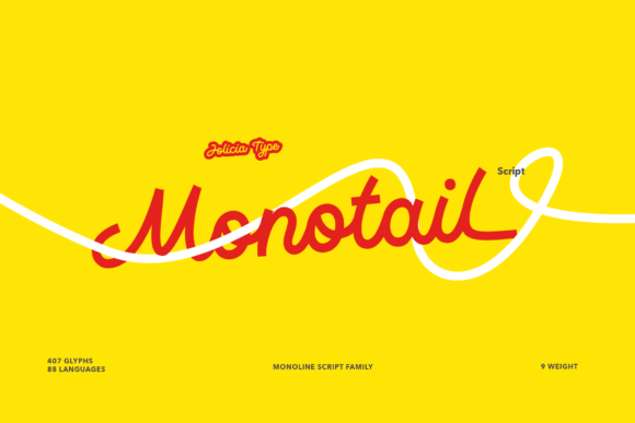 Monotail Script: A Monoline Font for Modern Branding