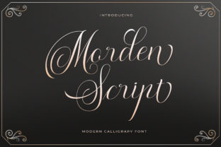 Morden Script: The Sweet and Elegant Calligraphy Font