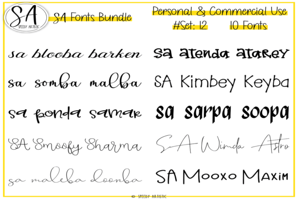 Script and Handwritten Bundle: 10 Fonts for Authentic Projects