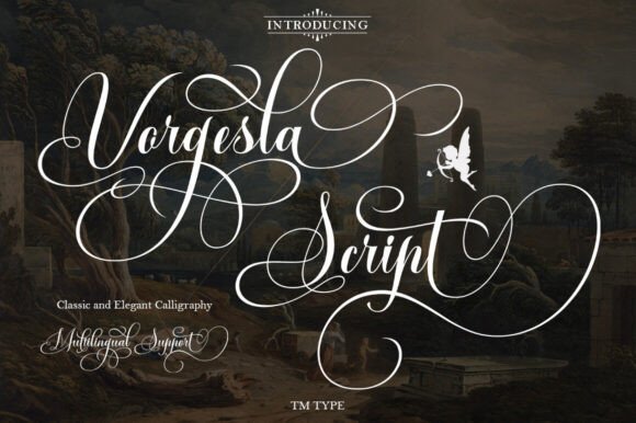 Vorgesla Script: A Modern Calligraphy Font for Elegant Design